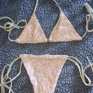 Champagne sparkle bikini